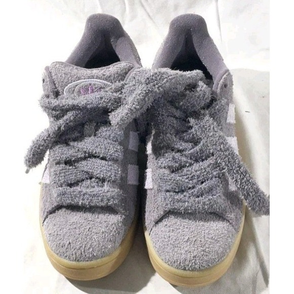 Size 8 - Adidas Campus 00s Trace Grey Preloved Purple Teddy bear laces Deadsto - Picture 3 of 5